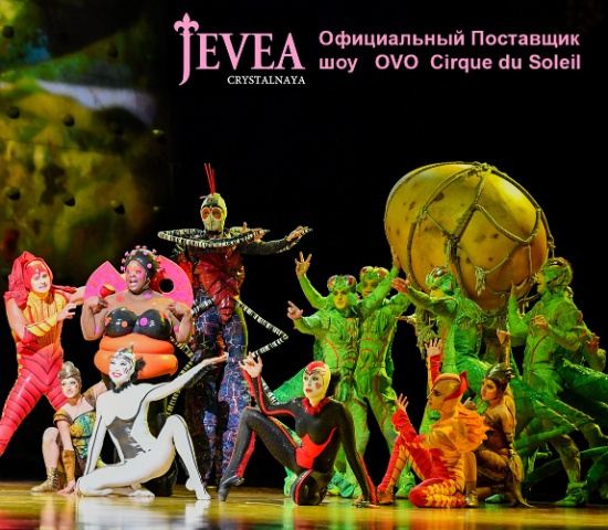 ЖИВЕЯ – Официальный Поставщик шоу OVO Cirque du Soleil ®